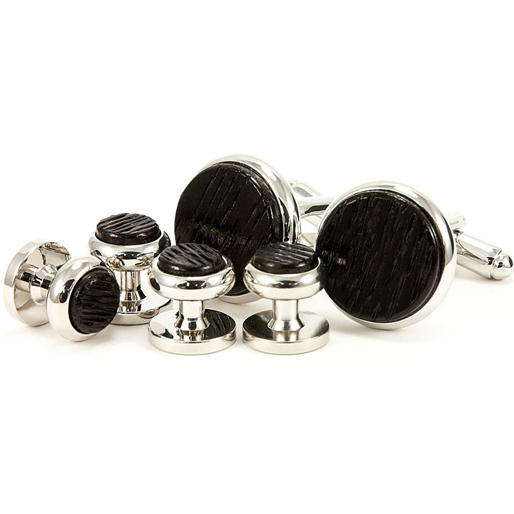 キングベイビー/FDL Relic Cufflinks Cufflink And Stud Set - Mother Of Pearl/Silver | Men's Dress