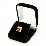 Honduran Rosewood Sterling Silver Tie Tack / Lapel Pin in Gift Box