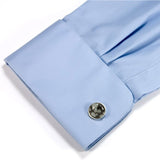 Snowflake Obsidian Silver Cufflinks Shirt Sleeve