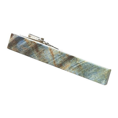 Blue Maple Wooden Tie Clip | One-of-a-kind Tie Clip
