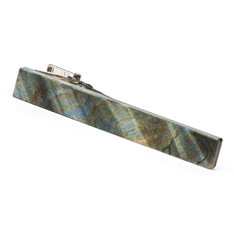 Blue Maple Wooden Tie Clip | One-of-a-kind Tie Clip