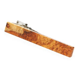 Amboyna Burl Wooden Tie Clip