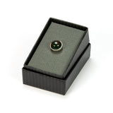 Bloodstone Sterling Silver Tie Tack / Lapel Pin in Gift Box