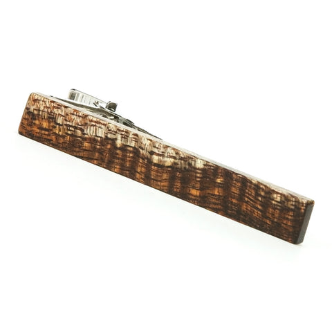 Figured Hawaiian Koa Wooden Tie Clip