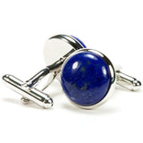 Lapis Lazuli Silver Cufflinks - Back