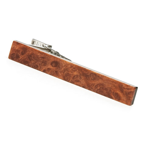 redwood burl tie clip