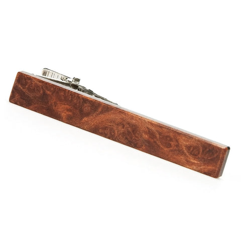 redwood burl tie clip