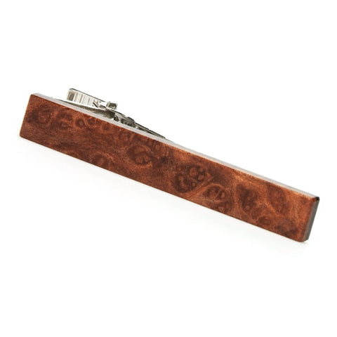 redwood burl tie clip