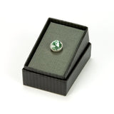 Tree Agate  Sterling Silver Tie Tack / Lapel Pin in Gift Box