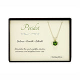 Peridot Sterling Silver Pendant Necklace in Gift Box