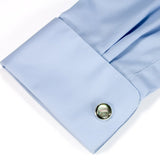 Shirt Sleeve Silver Cufflinks