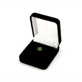 Jade Sterling Silver Tie Tack / Lapel Pin in Gift Box