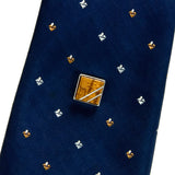 Hawaiian Koa Sterling Silver Inlay Tie Tack / Lapel Pin - Tie