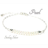 Sterling Silver Cultured Freshwater Pearl Bead Bracelet