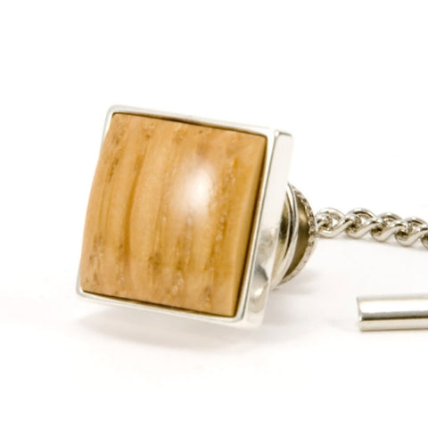 Whiskey Barrel Sterling Silver Tie Tack / Lapel Pin